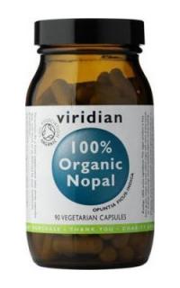 Viridian Nopal Organic - BIO 90 kapslí  + šťavnatá tyčinka ZDARMA + DÁREK ZDARMA