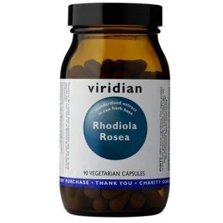 Viridian Rhodiola Rosea 90 kapslí  + šťavnatá tyčinka ZDARMA + DÁREK ZDARMA