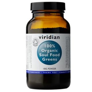 Viridian Soul Food Greens Organic - BIO 100g  + šťavnatá tyčinka ZDARMA + DÁREK ZDARMA
