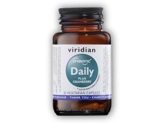 Viridian Synerbio Daily + Cranberry 30 kapslí  + šťavnatá tyčinka ZDARMA + DÁREK ZDARMA