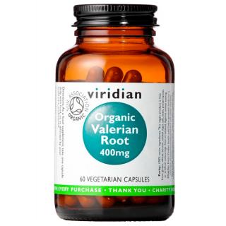 Viridian Valerian Root 400mg Organic - BIO 60 kapslí + DÁREK ZDARMA
