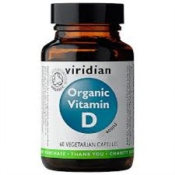 Viridian Vitamin D Organic - BIO 60 kapslí + DÁREK ZDARMA