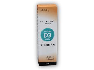 Viridian Vitamin D3 2000iu Spray 20ml  + šťavnatá tyčinka ZDARMA + DÁREK ZDARMA
