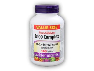 Webber Naturals B100 Complex 140 tablet  + šťavnatá tyčinka ZDARMA + DÁREK ZDARMA
