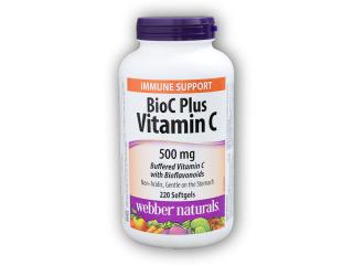 Webber Naturals BioC Plus Vitamín C 500 mg 220 tobolek  + šťavnatá tyčinka ZDARMA + DÁREK ZDARMA