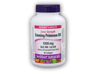 Webber Naturals Evening Primrose Oil 1000 mg 90 tobolek  + šťavnatá tyčinka ZDARMA + DÁREK ZDARMA