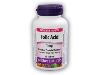 Webber Naturals Folic Acid 1 mg 90 tablet + DÁREK ZDARMA