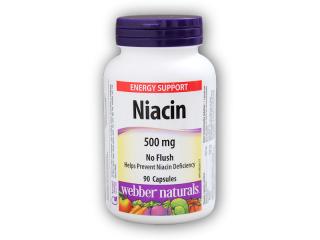 Webber Naturals Niacin 500 mg 90 kapslí + DÁREK ZDARMA