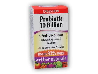Webber Naturals Probiotic 10 Billion 40 kapslí  + šťavnatá tyčinka ZDARMA + DÁREK ZDARMA