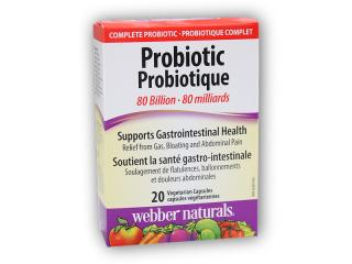 Webber Naturals Probiotic 80 billion 20 kapslí  + šťavnatá tyčinka ZDARMA + DÁREK ZDARMA