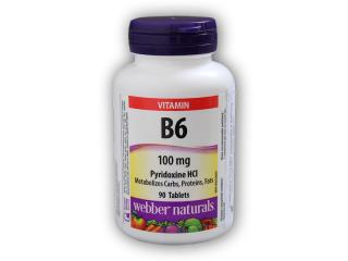 Webber Naturals Vitamin B6 100 mg 90 tablet + DÁREK ZDARMA