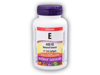 Webber Naturals Vitamin E 400 IU 120 tobolek + DÁREK ZDARMA