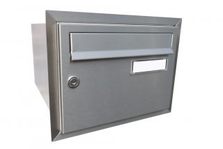 poštovní schránka B21 NEREZ - rovná - fixní hloubka 385