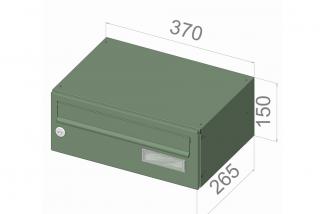 typ B015 NEREZ + lem - 370x150x265 (ležatý model) přední vhoz-přední výběr