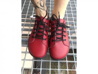 Anatomic Natural Bottine (různé barvy) - celoroční kožená obuv vel.: 42 červené