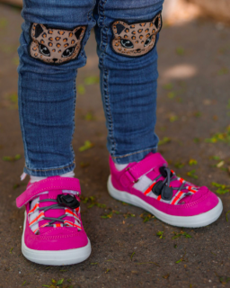 Baby Bare Shoes Febo Summer - dětská letní obuv vel.: 33 Fuchsia