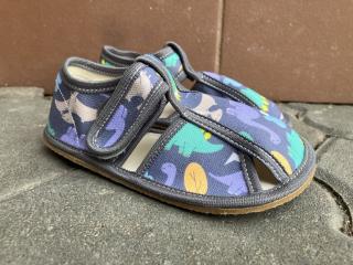 Baby Bare Shoes Slippers - dětské přezůvky vel.: 27 dino