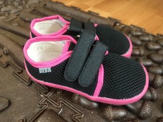 Beda Barefoot Anette (suchý zip/tkaničky) - dětská celoroční obuv vel.: 27 suchý zip