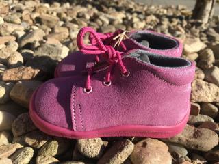 Beda Barefoot Janette All Pink (kotníkové, s membránou) - dětská celoroční obuv vel.: 22