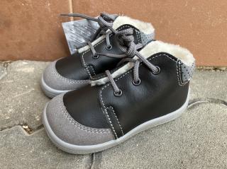 Beda Barefoot (různé barvy), na tkaničky - dětská zimní obuv vel.: 26 Luc
