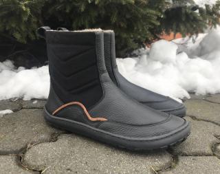 Froddo barefoot kozačky (black) - zimní obuv vel.: 37
