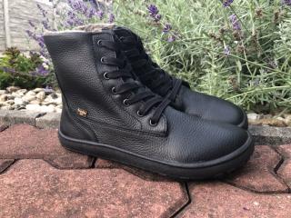 Froddo barefoot kozačky (tkaničky) - zimní obuv vel.: 41 black