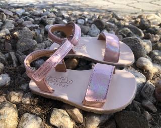Froddo kožené sandály (modré, růžové) vel.: 26 pink shine