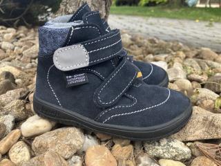 Jonap Barefoot B3 SV (různé barvy, kožené) - dětská celoroční obuv vel.: 30 tmavě modrá
