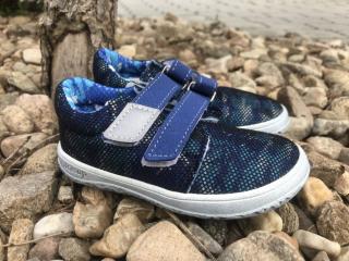 Jonap Barefoot B7V SLIM (modré) - dětská celoroční obuv vel.: 27