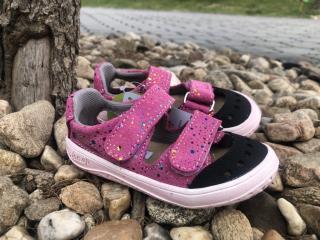 Jonap Barefoot Fela (různé barvy) - dětská letní obuv vel.: 22 růžová bublina