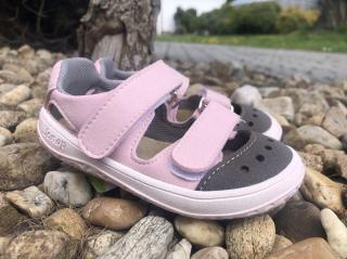 Jonap Barefoot Fela (různé barvy) - dětská letní obuv vel.: 22 světle růžová
