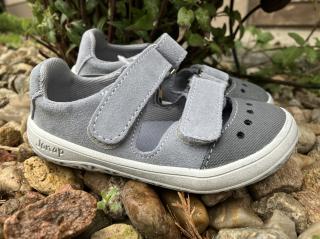 Jonap Barefoot Fela (různé barvy) - dětská letní obuv vel.: 29 světle šedá
