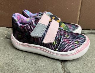 Jonap Barefoot model B7 (různé barvy) - dětská celoroční obuv vel.: 26 srdíčka