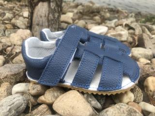 Jonap Barefoot Zula (více barev) - dětská letní obuv vel.: 24 modrá (kůže)