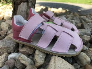 Jonap Barefoot Zula (více barev) - dětská letní obuv vel.: 24 růžová (microfiber vegan)