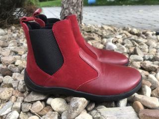 Jonap Jampi Lola - kožená zimní obuv vel.: 36 červená