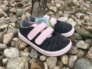 Jonap Knitt 3D (různé barvy) - dětská celoroční obuv vel.: 25 černorůžová melír