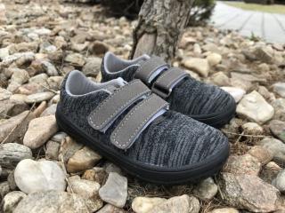 Jonap Knitt 3D (různé barvy) - dětská celoroční obuv vel.: 28 černá melír