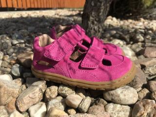 Lurchi Nando Fuxia - kožená dětská letní obuv vel.: 24