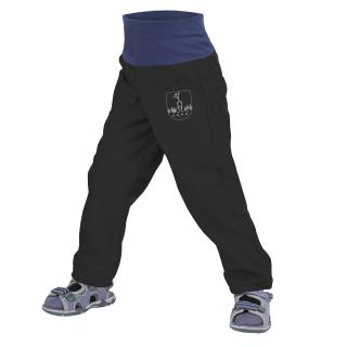 Batolecí softshellové kalhoty Unuo bez zateplení černé 92/98 SLIM