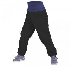Batolecí softshellové kalhoty Unuo s fleecem černé 86-92 SLIM