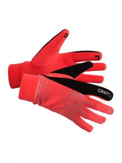 Běžecké rukavice Craft Brilliant 2.0 Thermal korálové L