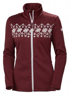 Dámská fleecová bunda Helly Hansen W Graphic Fleece Jacket - cabernet XL/42