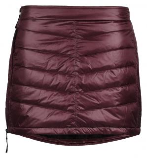 Dámská zimní péřová sukně SKHOOP Mini Down - ruby red S/36