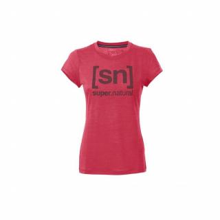 Dámské tričko s Merinem [SN] Essential I.D. Tee Indian Red XS/34