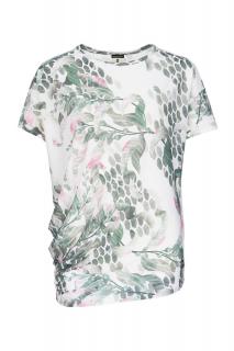 Dámské triko s Merinem [SN] Yoga Loose Tee Printed Bamboo Tropikel Print S/36