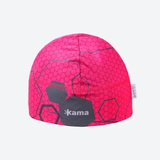 Dětská běžecká čepice Kama BW66 WINDSTOPPER Růžová