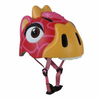 Dětská cyklistická helma Crazy Safety Červená žirafa