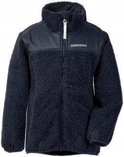 Dětská fleecová bunda Didriksons Geite tmavě modrá chlupatý fleece  model 2019 110