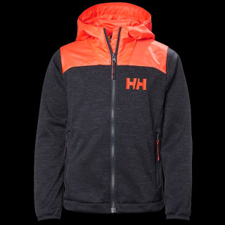 Dětská fleecová bunda Helly Hansen JR Hybrid midlayer graphite blue 2 152-158 /12 let/